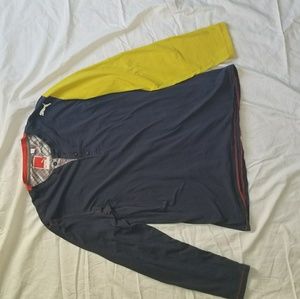Puma button collar long sleeve Size L